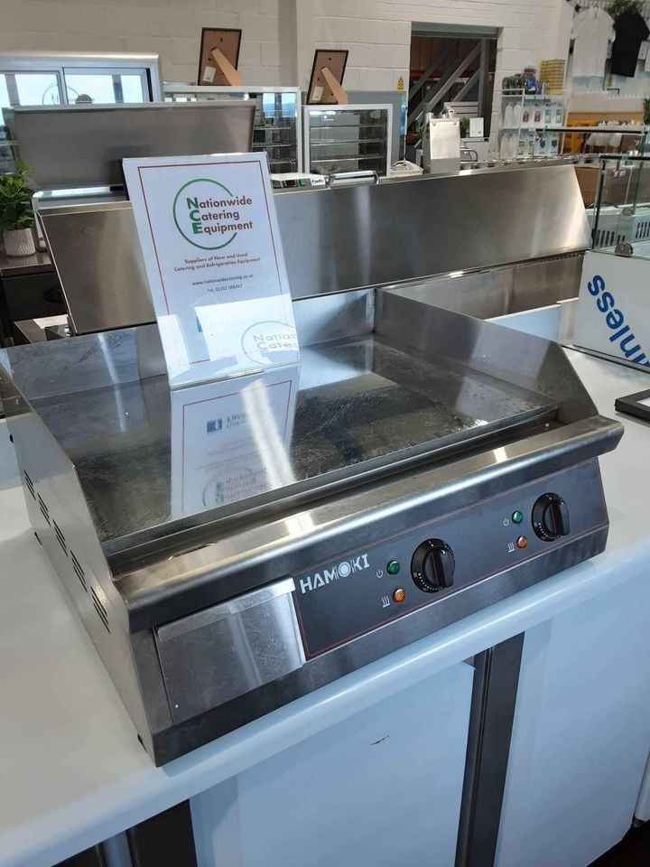 Hamoki Twin Zone 60cm Chrome Tabletop Electric Griddle, 13amp, Model-GR-610 (NCE4405)