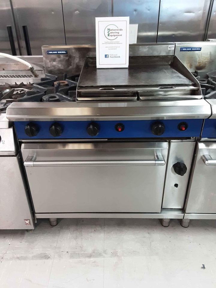 Blueseal Two Burner Stove, Griddle and Oven - Natural Gas