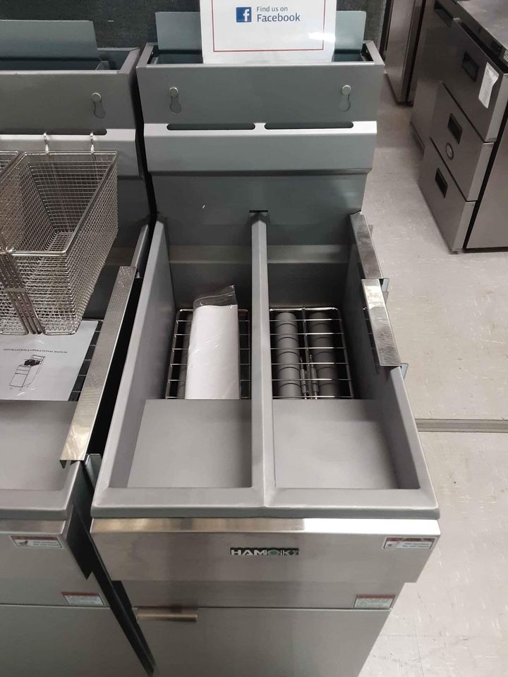 Hamoki Twin Tank Natural Gas Fryer, Four Burner, Model-GF120T (NCE4248)