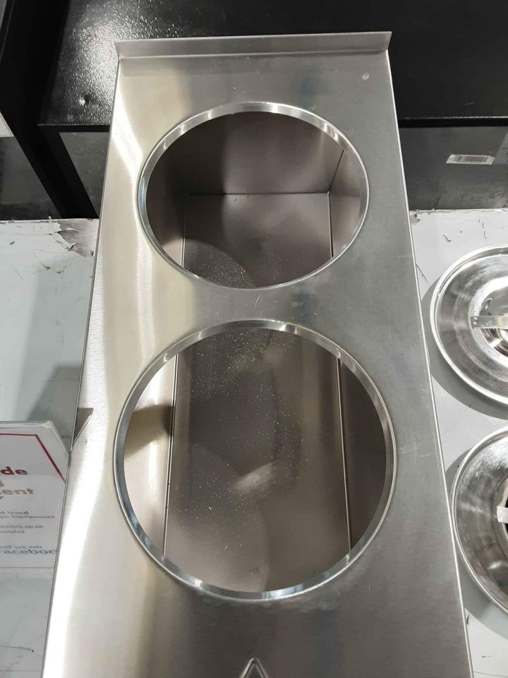 Hamoki Two 4L Round Pot Wet Bain Marie, 13amp Electric with Drain Tap, Model- BM-4X2 (NCE4283)