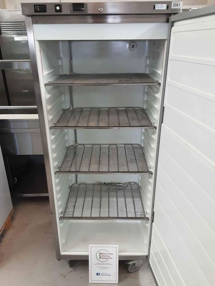 Stainless Steel Sharp ELX Single Upright Freezer. 400L (3081)