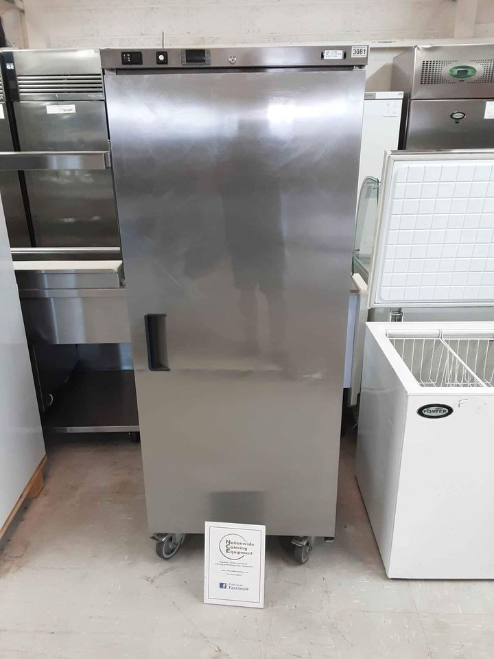 Stainless Steel Sharp ELX Single Upright Freezer. 400L (3081)