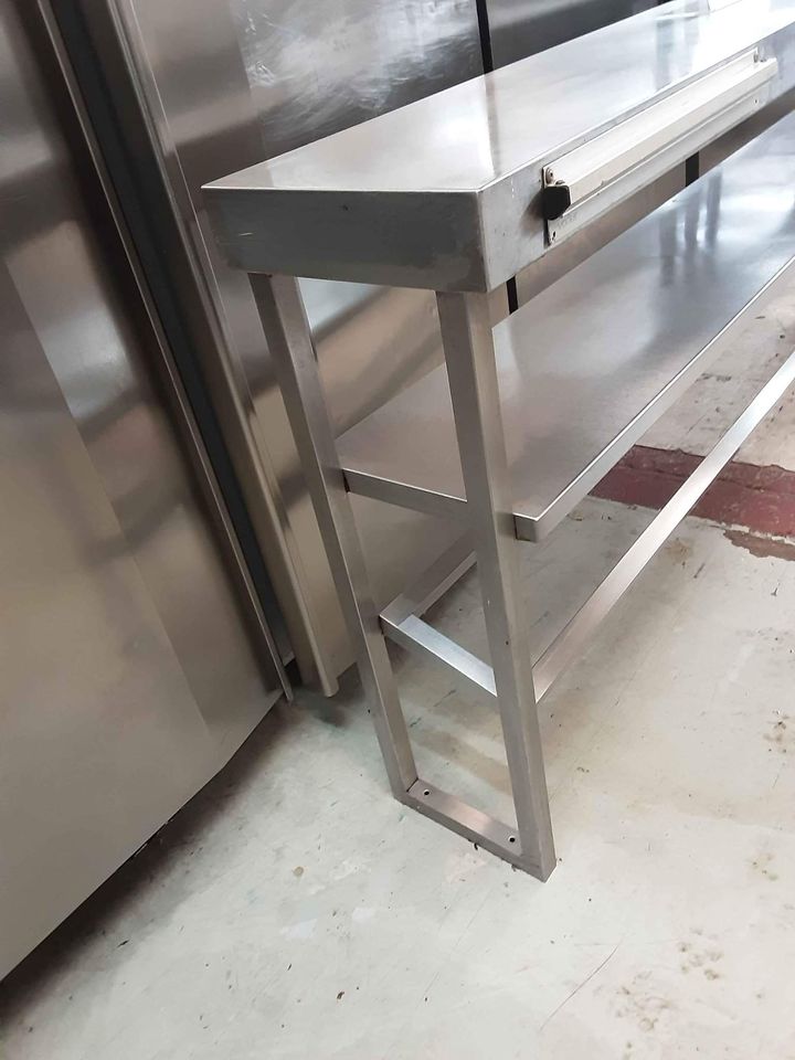 Stainless Steel Two Tier Gantry (One Tier Heated/One Tier Ambient Gastro Storage) 180cm