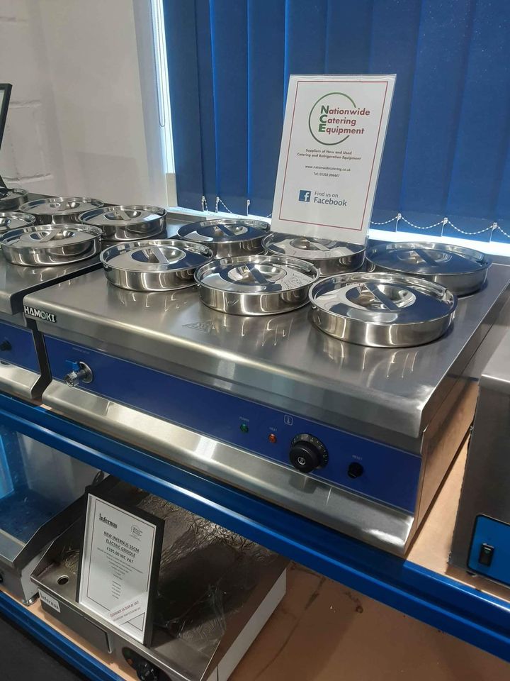 Hamoki Six Round Pot Tabletop Electric Wet Bain Marie With Tap, Model- BM6X4 (NCE4371)