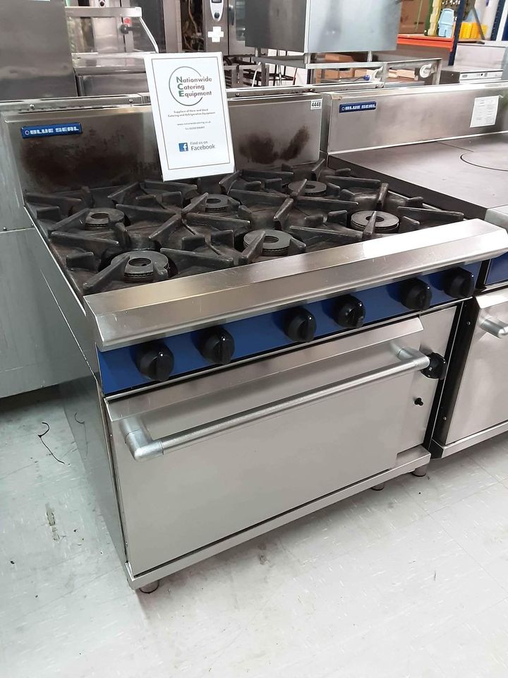 Blueseal Natural Gas Six Burner Stove & Oven (4448)