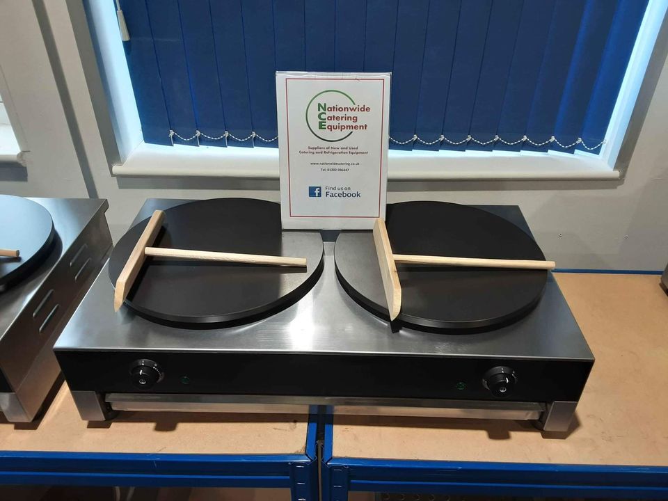 Hamoki Twin 40cm Tabletop Electric Crepe Maker, 13amp (NCE4437)