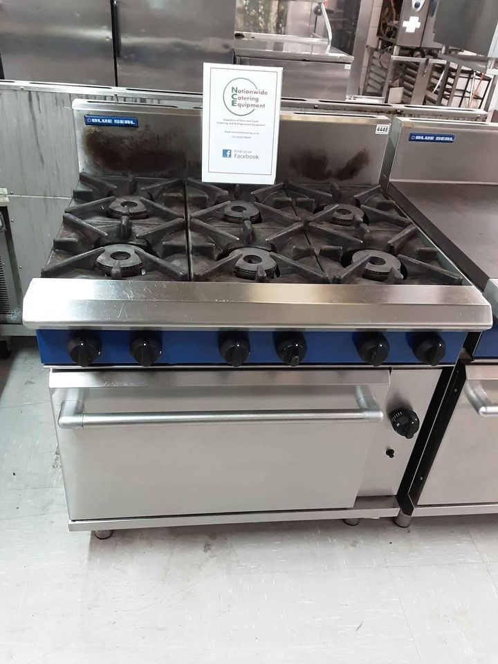 Blueseal Natural Gas Six Burner Stove & Oven (4448)