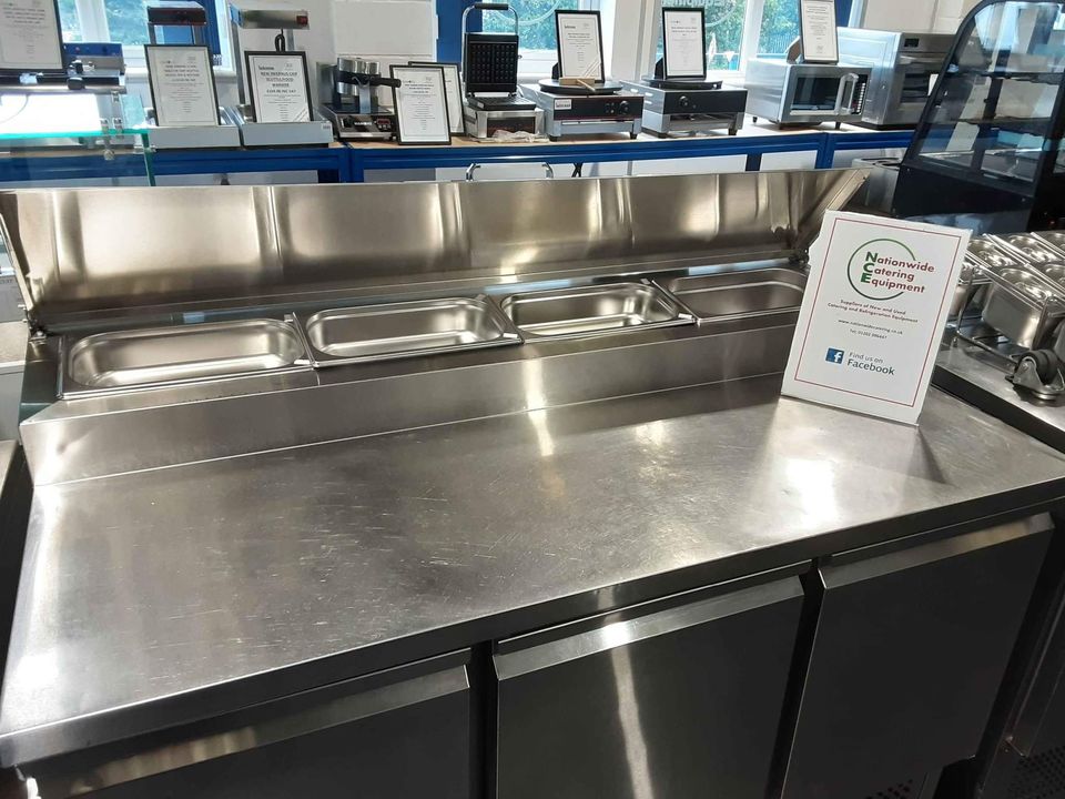 Atosa Three Door Counter Fridge with Toppings Opening (NCE3869)