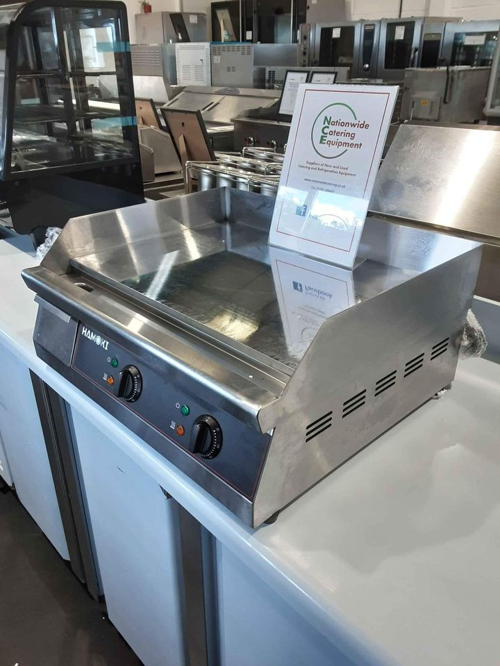 Hamoki Twin Zone 60cm Chrome Tabletop Electric Griddle, 13amp, Model-GR-610 (NCE4405)