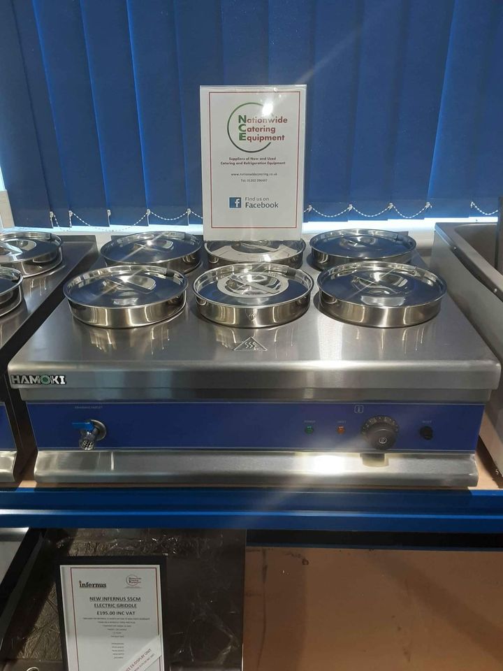 Hamoki Six Round Pot Tabletop Electric Wet Bain Marie With Tap, Model- BM6X4 (NCE4371)