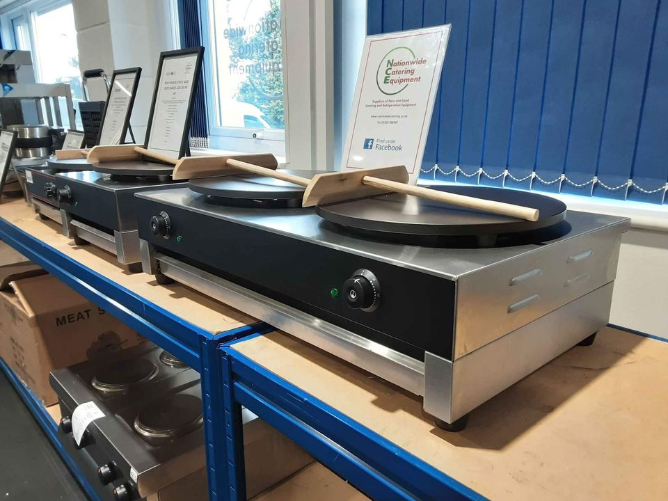 Hamoki Twin 40cm Tabletop Electric Crepe Maker, 13amp (NCE4437)