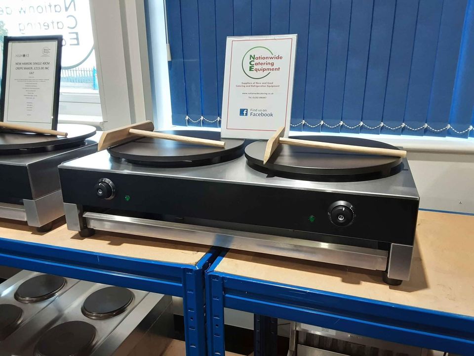 Hamoki Twin 40cm Tabletop Electric Crepe Maker, 13amp (NCE4437)