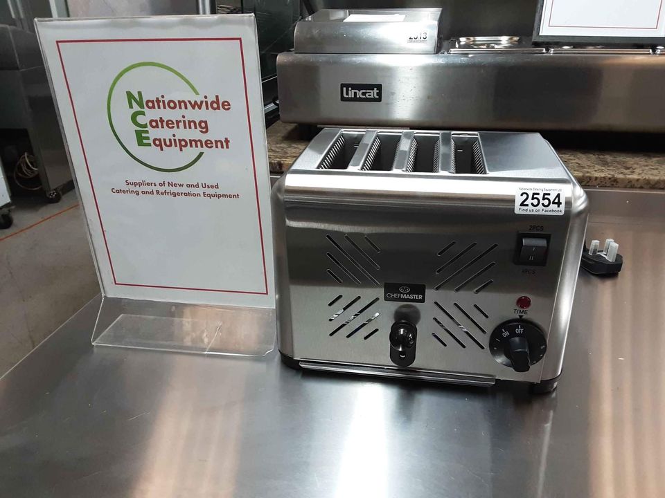 Chefmaster 4 Slots Toaster, Model-HEA895 (NCE2597)