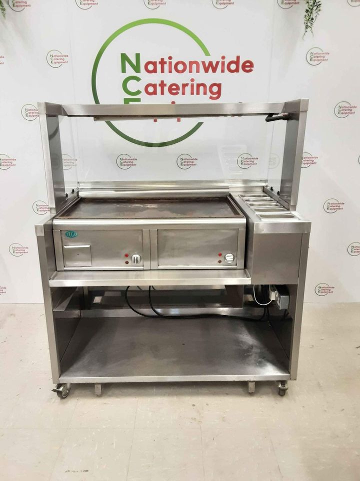 Mobile Stainless Steel Cooking Station with 13amp Electric Griddle (NCE4545)