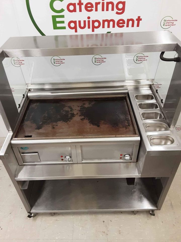 Mobile Stainless Steel Cooking Station with 13amp Electric Griddle (NCE4545)