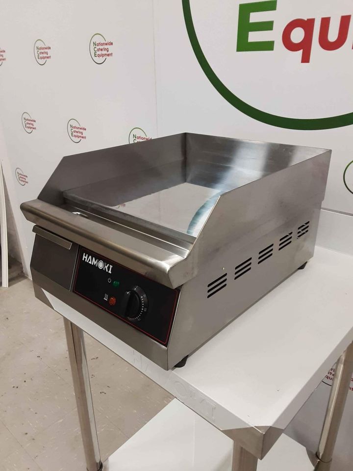 Hamoki Electric Countertop Chrome Plated Griddle, 40cm, 13amp, Model- GR-400 (NCE4510)