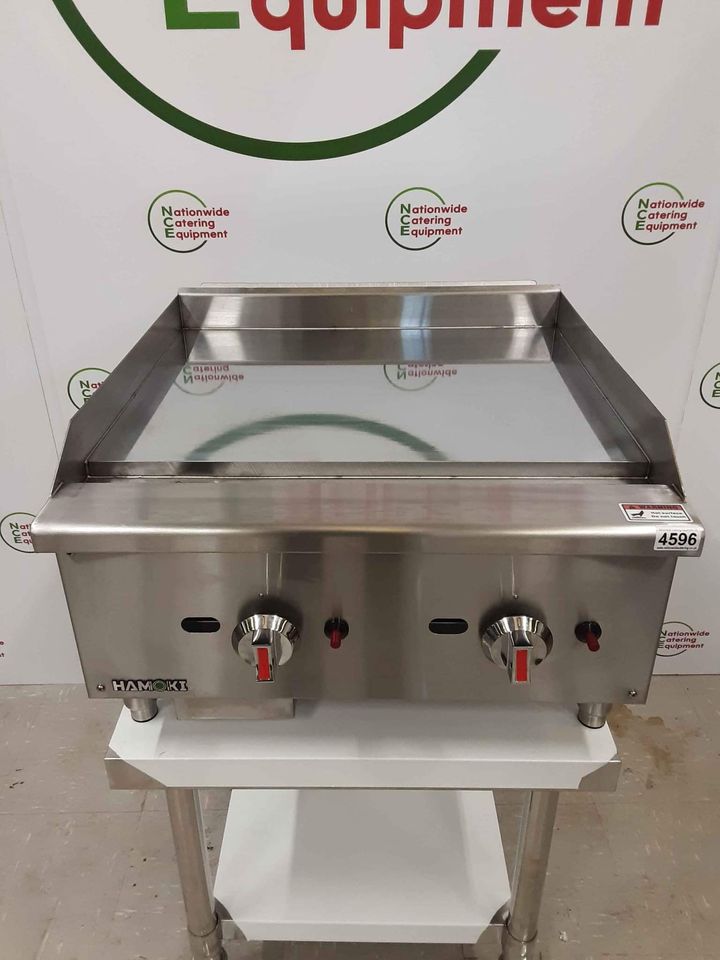 Hamoki Natural Gas Chrome Top 60cm Tabletop Griddle, Model- EGG-24SX-P (NCE4596)