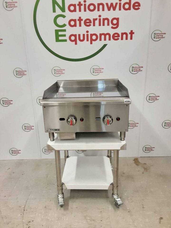 Hamoki Natural Gas Chrome Top 60cm Tabletop Griddle, Model- EGG-24SX-P (NCE4596)