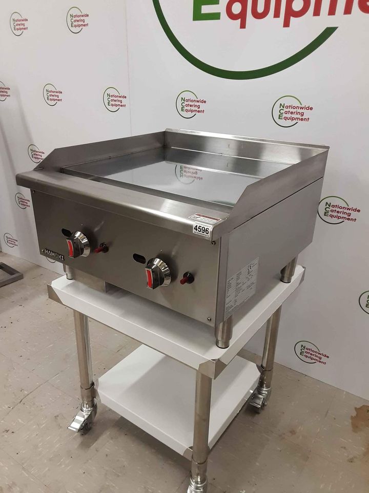 Hamoki Natural Gas Chrome Top 60cm Tabletop Griddle, Model- EGG-24SX-P (NCE4596)