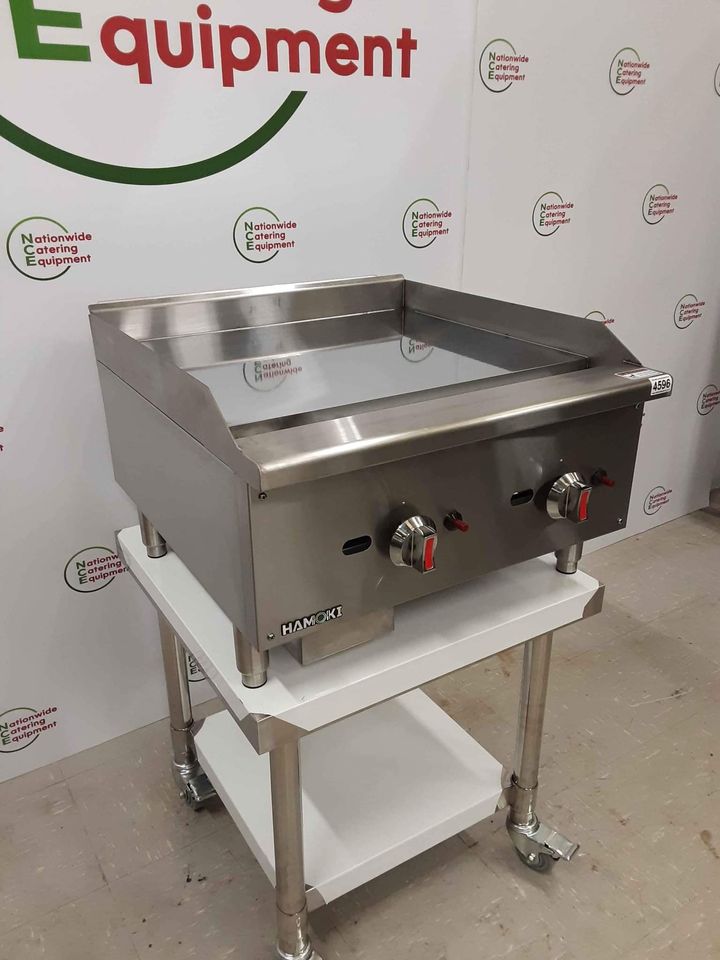 Hamoki Natural Gas Chrome Top 60cm Tabletop Griddle, Model- EGG-24SX-P (NCE4596)