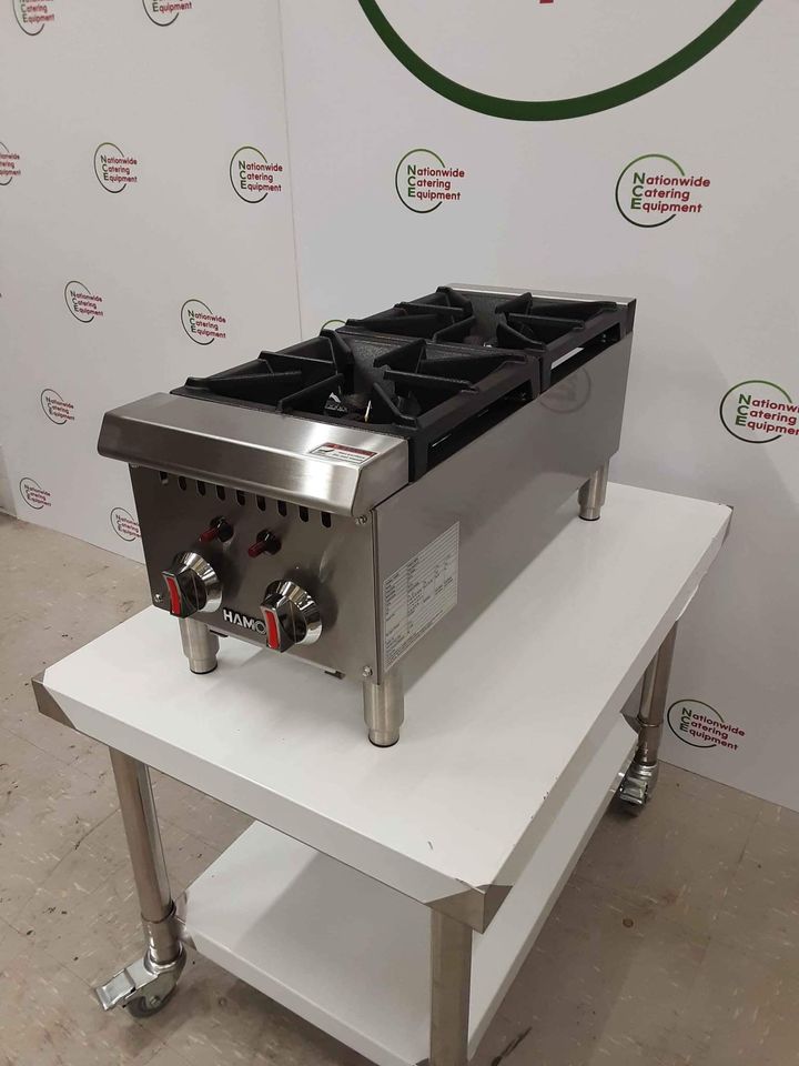 Hamoki Tabletop Two Burner Stove, Natural Gas, Model-GHP-2L (NCE4650)