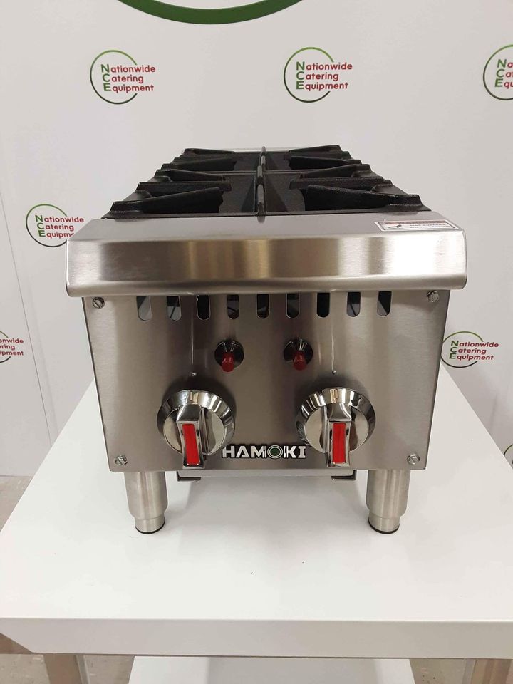 Hamoki Tabletop Two Burner Stove, Natural Gas, Model-GHP-2L (NCE4650)