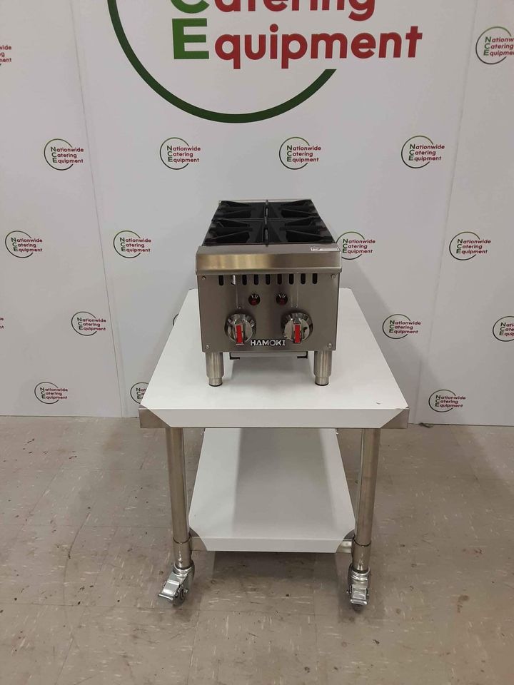 Hamoki Tabletop Two Burner Stove, Natural Gas, Model-GHP-2L (NCE4650)