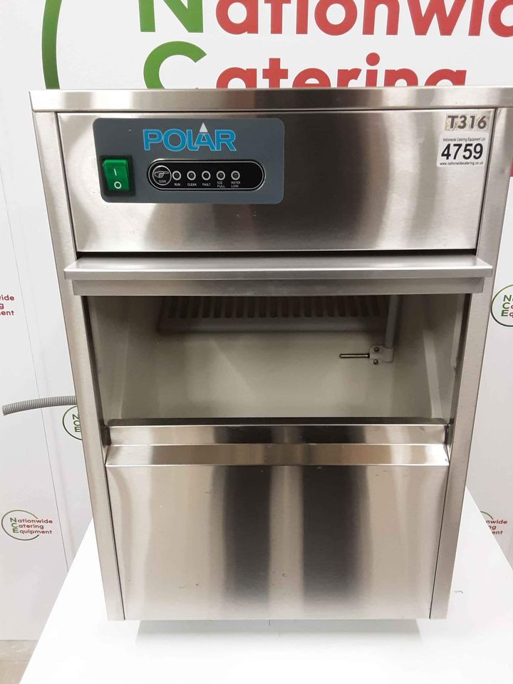 Polar T316 Ice Machine, 20kg Output Per 24Hrs (NCE4759)