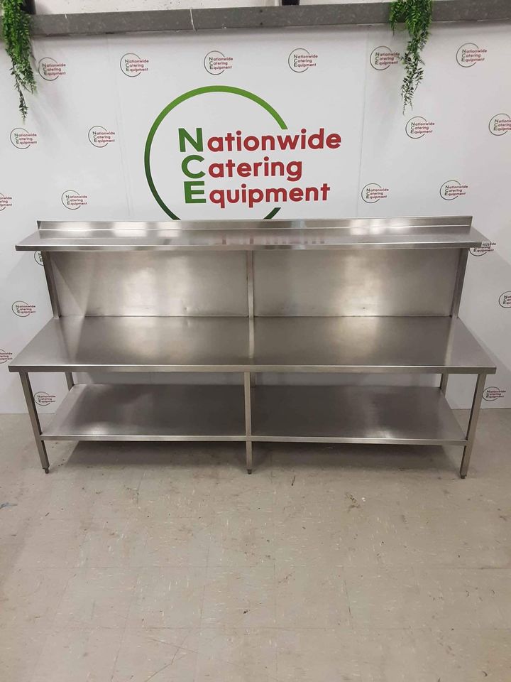 Stainless Steel Table-Low With Lower & Upper Shelf (NCE4829)