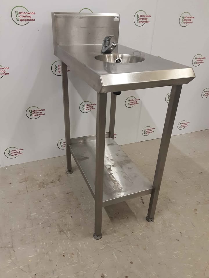 Stainless Steel Filler Table / Wash Hand Basin Unit, 40x81cm (NCE5176)