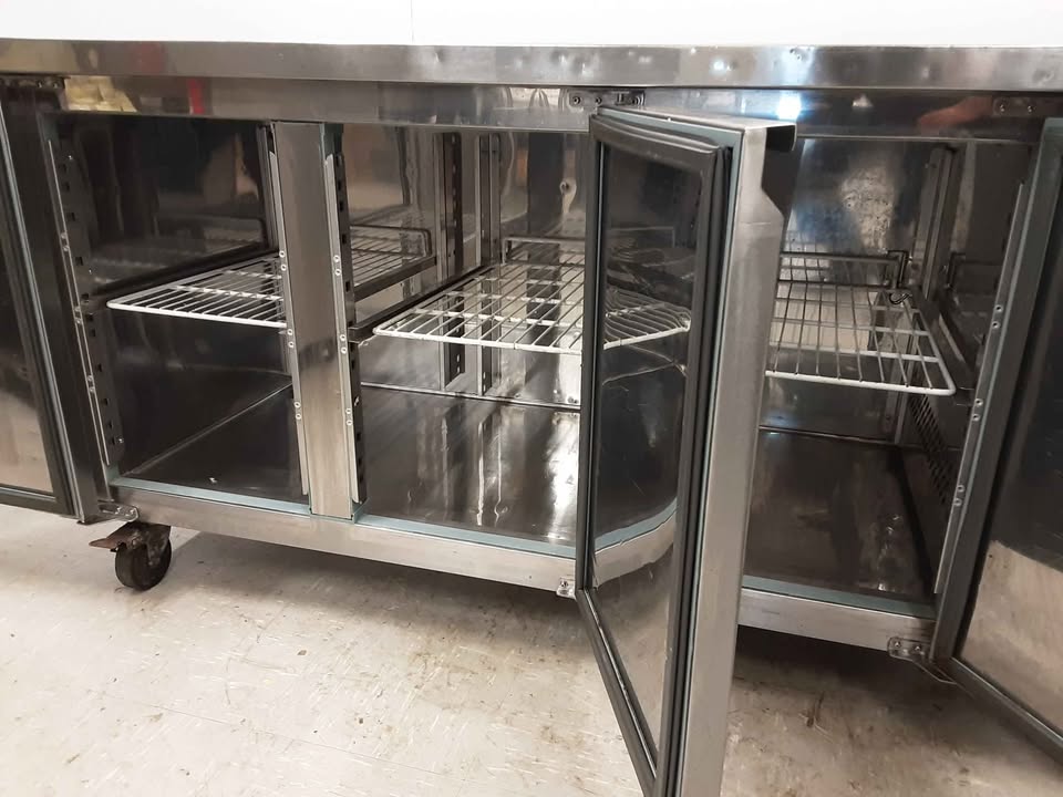 Polar Three Door Flat Counter Fridge, 180cm, Model-G597 (NCE5236)