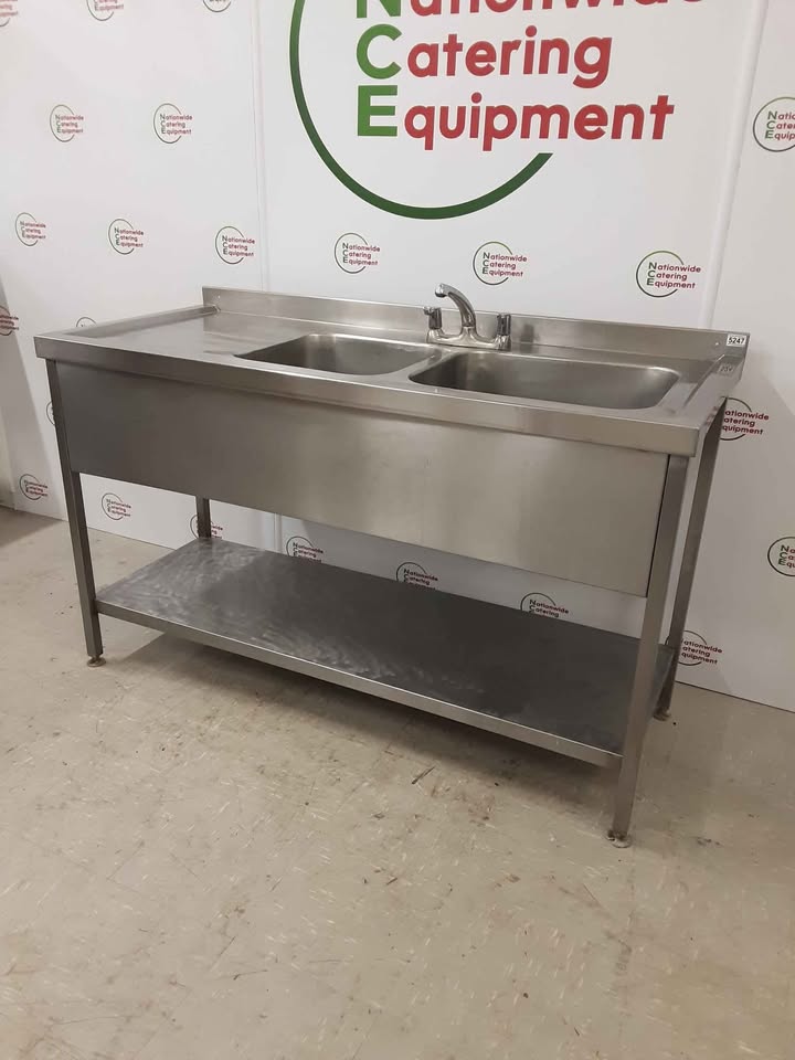 Stainless Steel Double Sink 1.5m (NCE5247)