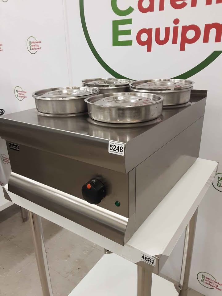 Lincat Four Round Pot Tabletop Dry Bain Marie, Model- BS4 (NCE5248)