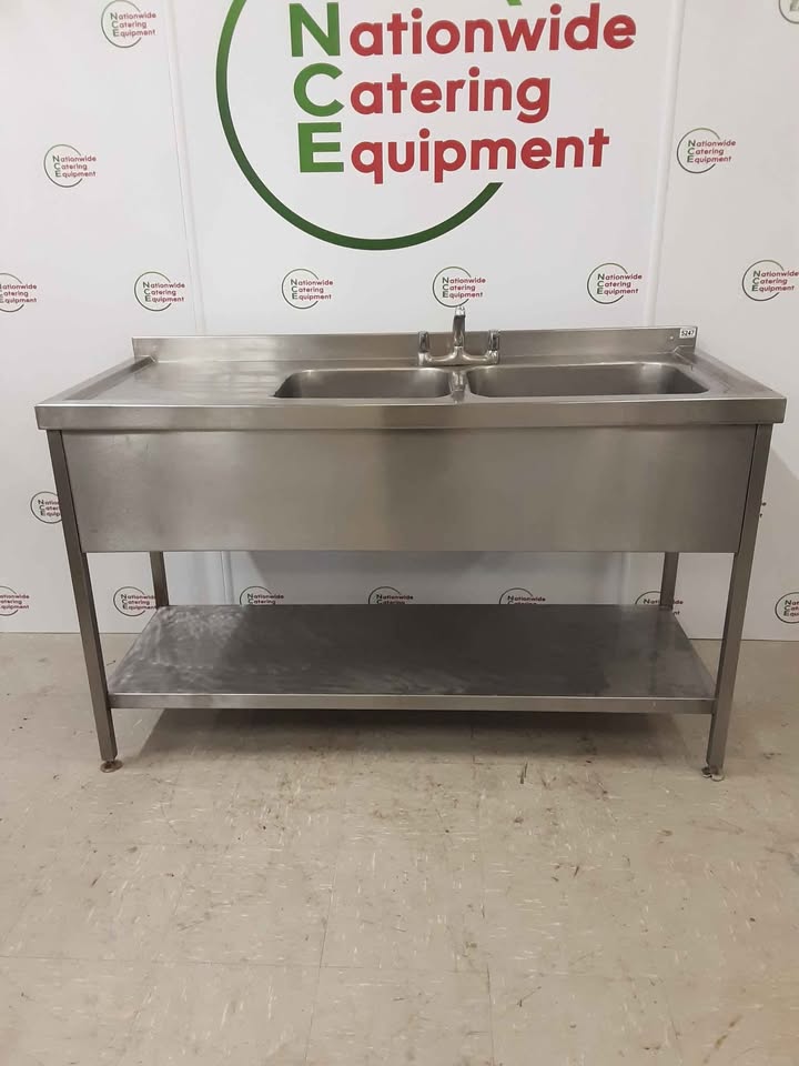 Stainless Steel Double Sink 1.5m (NCE5247)