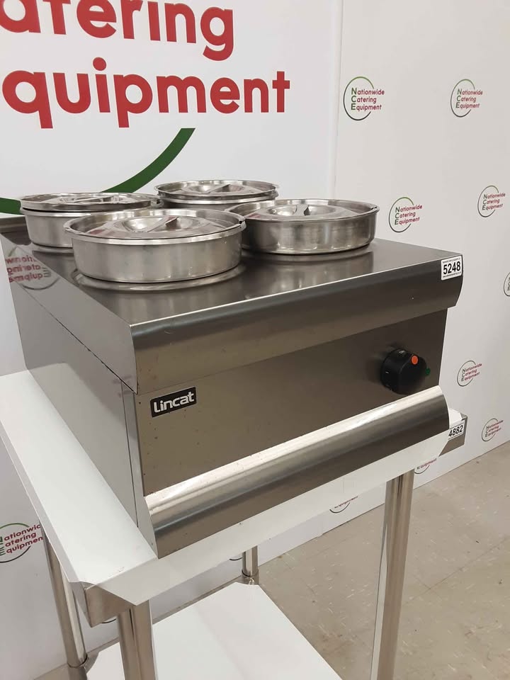 Lincat Four Round Pot Tabletop Dry Bain Marie, Model- BS4 (NCE5248)