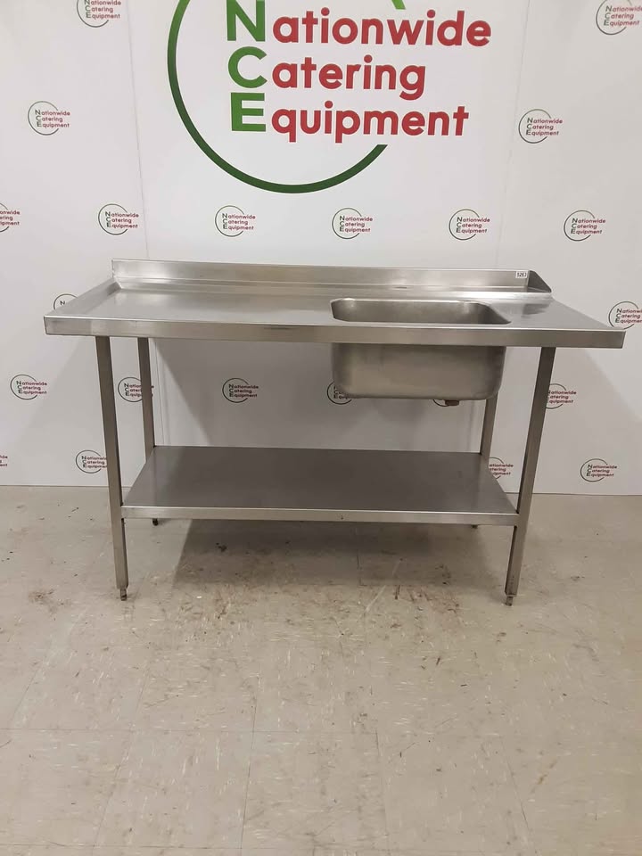 Stainless Steel Single Dishwasher Entry Sink, 150cm (NCE5263)