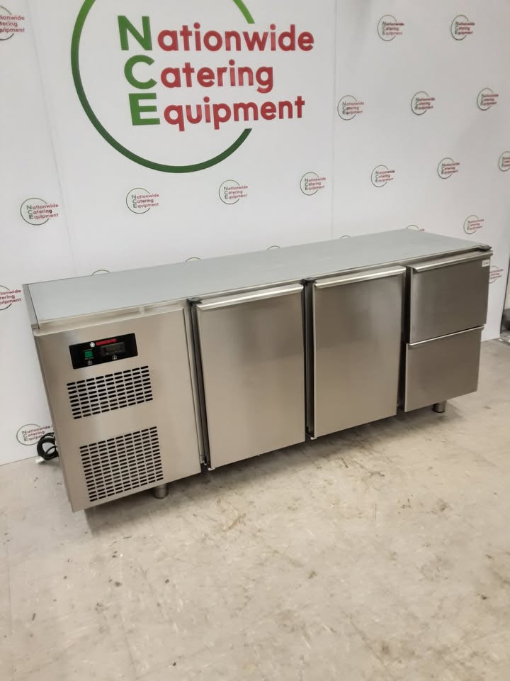 Angelo Po Two Door/Two Drawer Undercounter Fridge, 185cm (NCE5340)