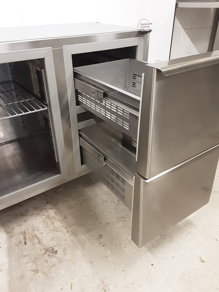 Angelo Po Two Door/Two Drawer Undercounter Fridge, 185cm (NCE5340)