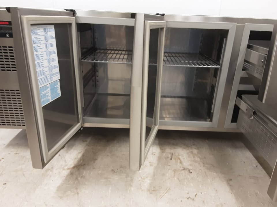 Angelo Po Two Door/Two Drawer Undercounter Fridge, 185cm (NCE5340)