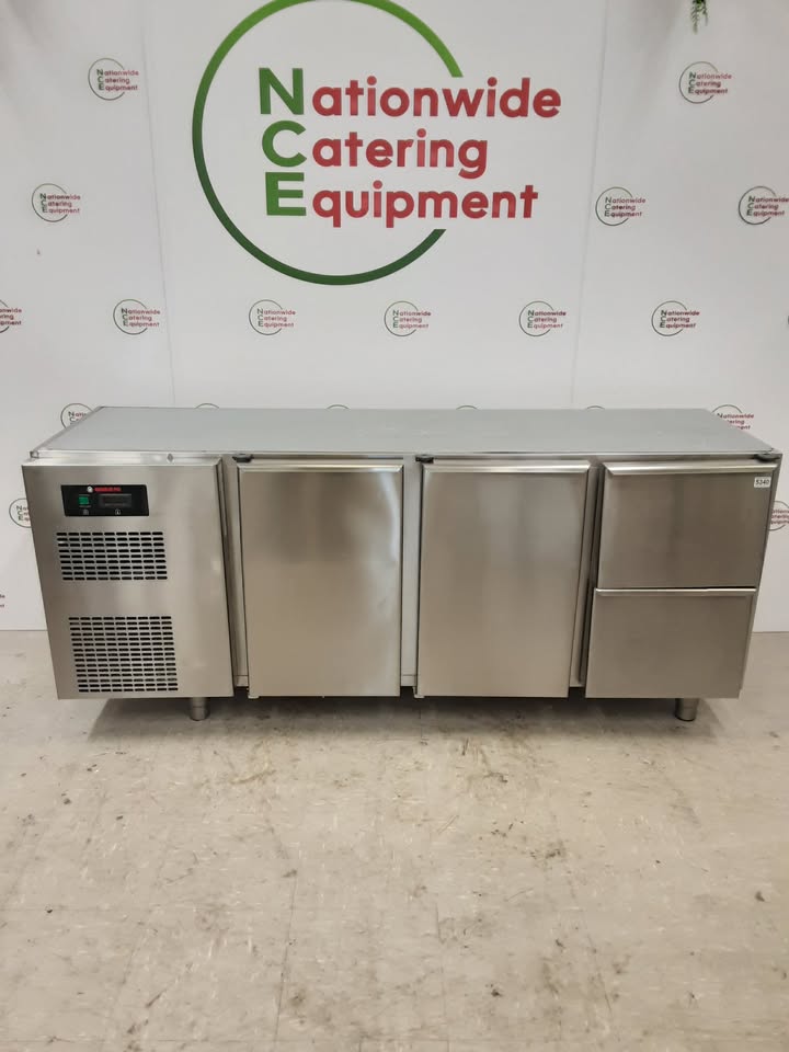 Angelo Po Two Door/Two Drawer Undercounter Fridge, 185cm (NCE5340)