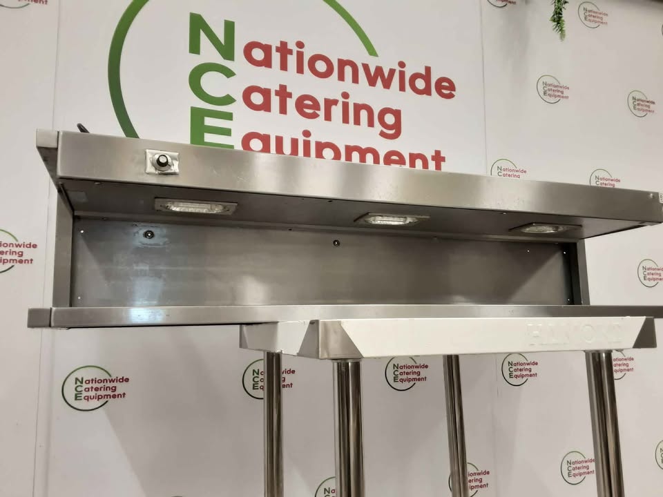 Stainless Steel Two Tier Heated (One Tier Heated) Wall Hung Gantry, 135cm (NCE5191)