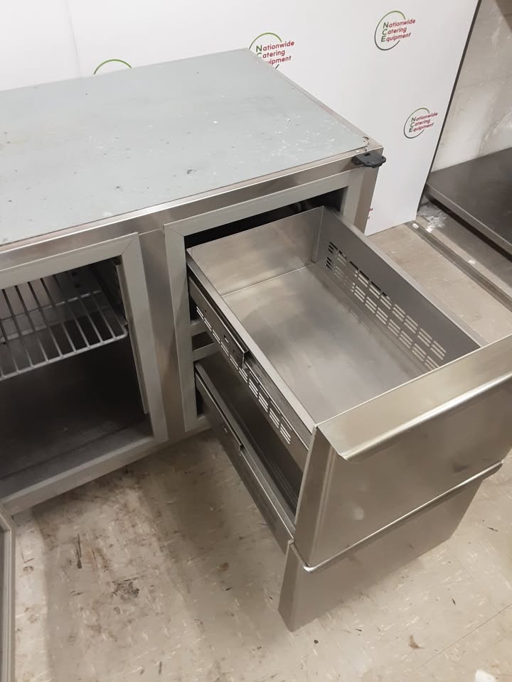 Angelo Po Two Door/Two Drawer Undercounter Fridge, 185cm (NCE5340)