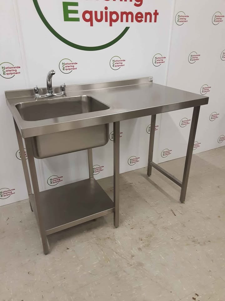 Stainless Steel Single Sink With Appliance Space Beneath 120cm (NCE5387)