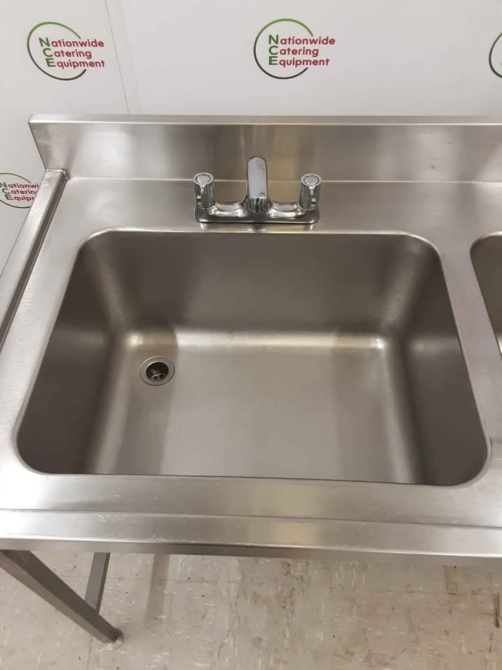 Stainless Steel 180cm Double Sink, With Pre-Wash Spray & Large Basins (NCE5443)