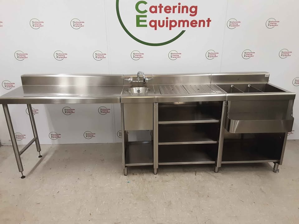 Stainless Steel IMC Cocktail Station / Sink, 250cm (NCE5442)