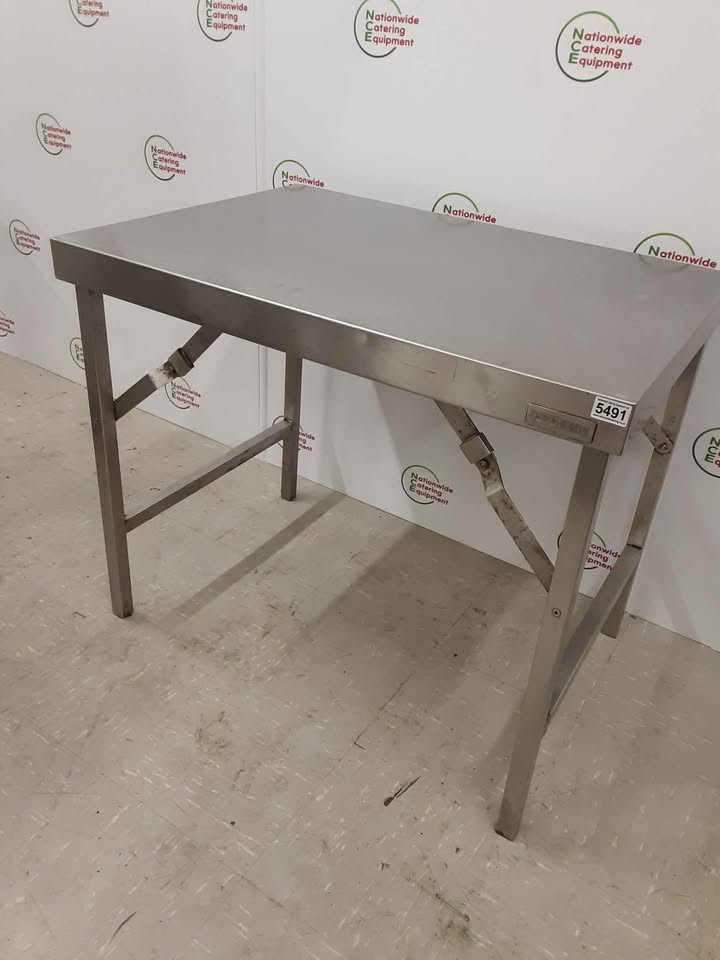 Stainless Steel Folding/Collapsible Table, 90x65cm (NCE5491)