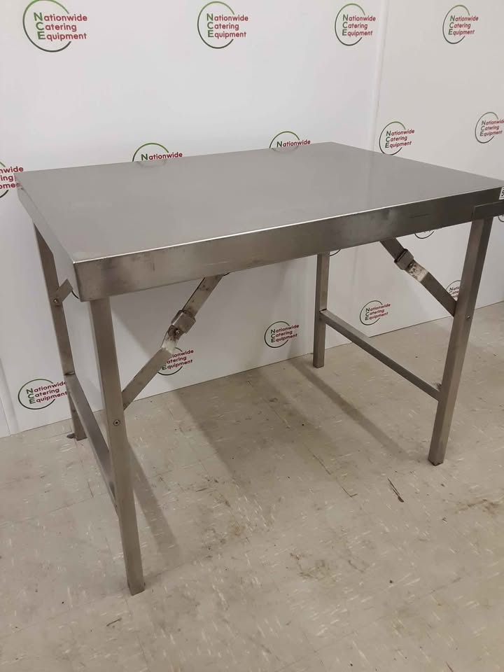 Stainless Steel Folding/Collapsible Table, 90x65cm (NCE5491)