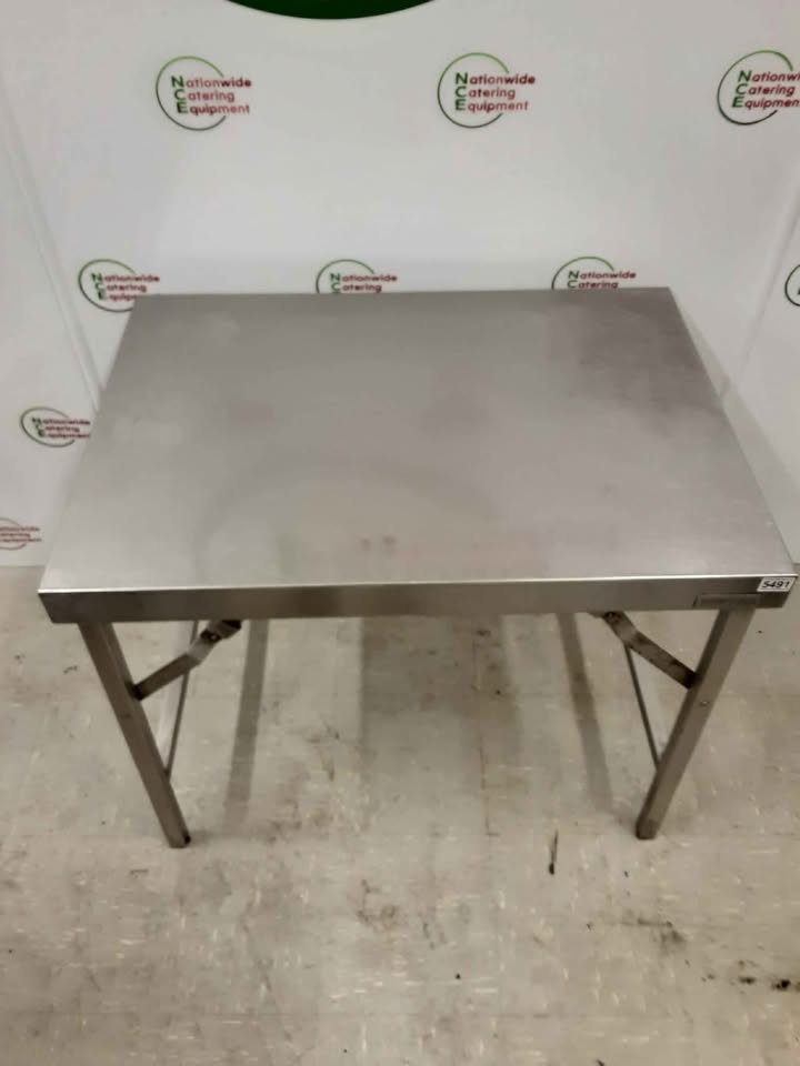 Stainless Steel Folding/Collapsible Table, 90x65cm (NCE5491)