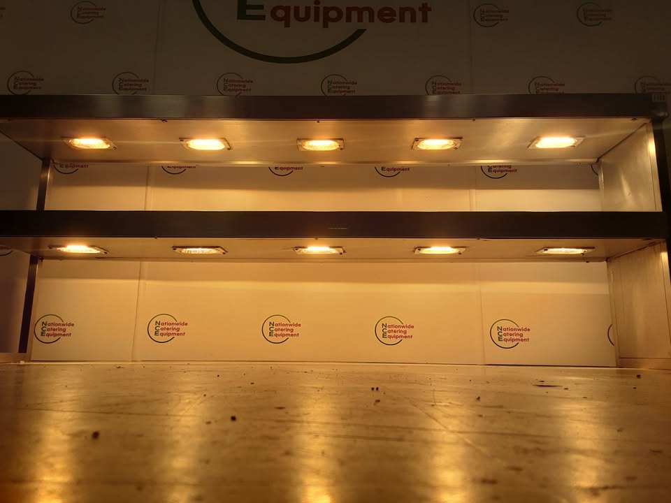 Stainless Steel Two Tier Heated Gantry, 200cm, 2x13amp (NCE5182)