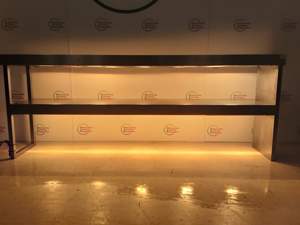 Stainless Steel Two Tier Heated Gantry, 200cm, 2x13amp (NCE5182)